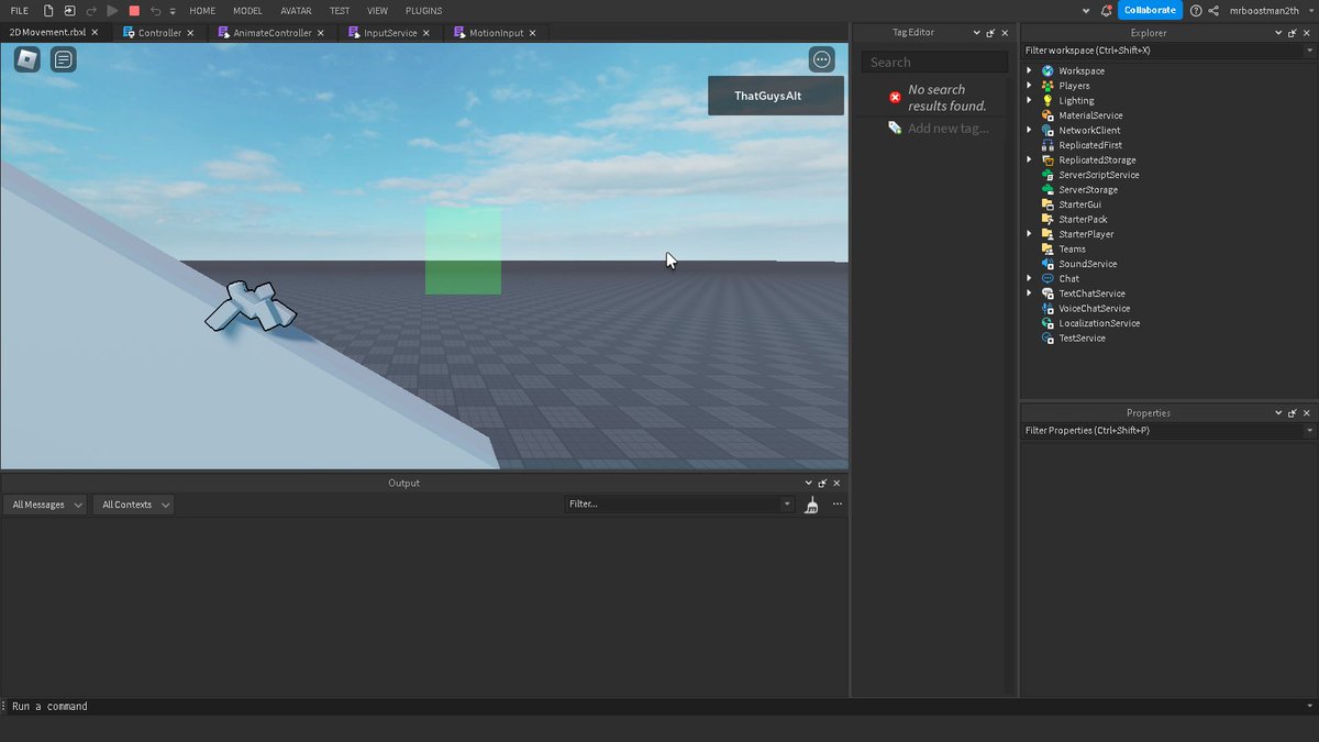 FoodTheCoder's tweet image. The 2D movement (in progress), I made 
-Wall slide
-slide
-camera System
-double jump

soon

-Interactable Teleports
the green thing u see is the camera Part