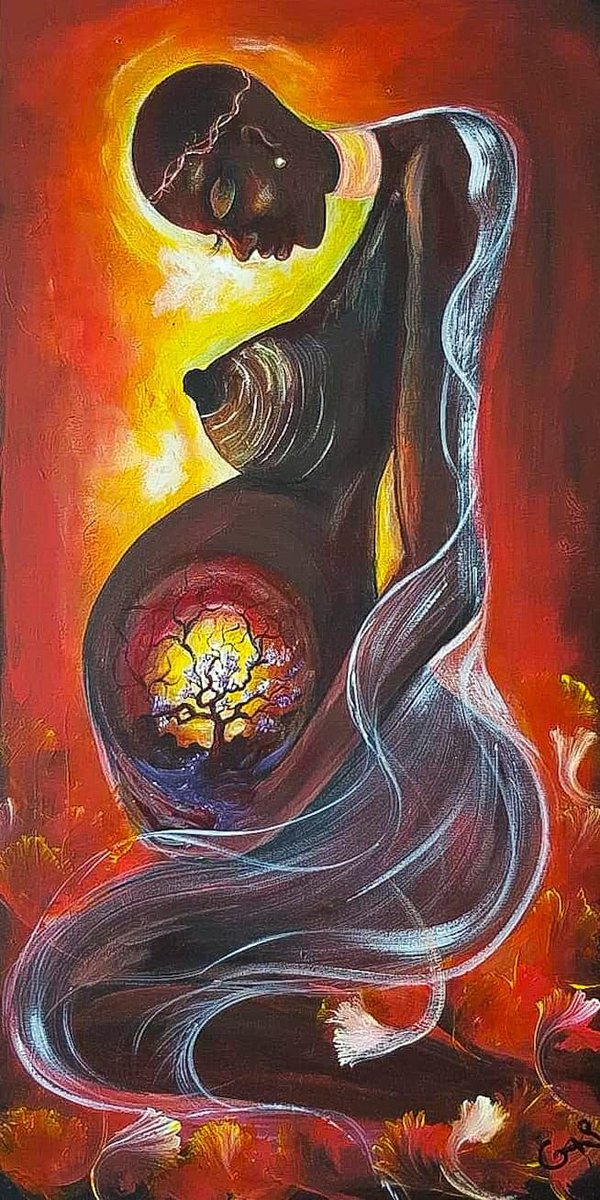 RAbdiAnalyst's tweet photo. Gelila Reda of the Tigray Art Collective is a great artist. Her works reflect the trauma of Tigray and feature themes on the natural beauty of Africa.

Gelila is self-taught and never went to art school https://t.co/uIKgk7mGr9