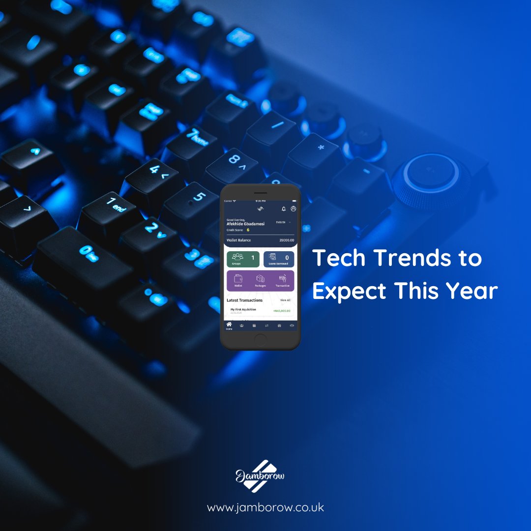 jamborowfintech's tweet image. We know that technology  enables  more people than ever to stay connected, and as 2023 progresses, let us take a look at some tech trends to keep an eye on.

Artificial Intelligence (AI)
The Metaverse
Cybersecurity
Superapps
 IoT (Internet of Things)

#Jamborow