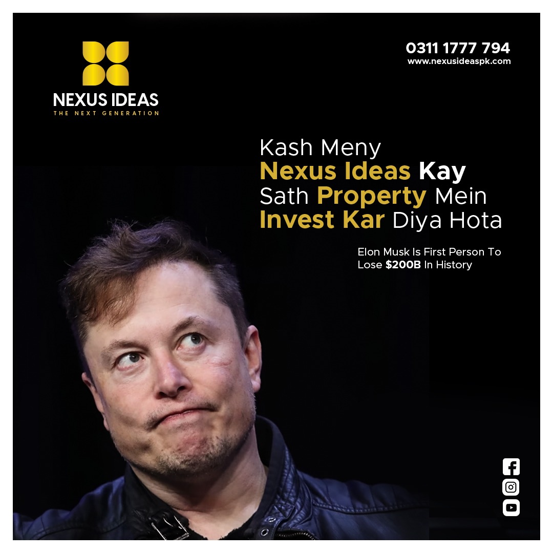 nexusideaspk1's tweet photo. "Although it's hard to imagine, Elon Musk's net worth has decreased by $200 billion in the past year. However, his ambition to continue pushing the boundaries of technology remains undiminished."

☎UAN: +𝟗𝟐𝟑𝟏𝟏𝟏𝟕𝟕𝟕𝟕𝟗𝟒
🎥Marketed by 𝐍𝐞𝐱𝐮𝐬 𝐈𝐝𝐞𝐚𝐬 𝐩𝐤 https://t.co/o2Wngvn1xx
