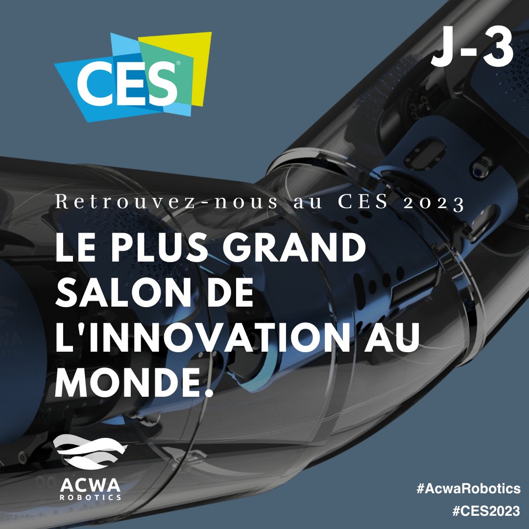 AcwaRobotics's tweet photo. 2023 commence sur les chapeaux de roues pour l'équipe d'#AcwaRobotics, avec un départ pour le @CES  🇺🇸 

"Le Consumer Electronics Show représente les États-Unis, tout y est démesuré et nous avons une réelle opportunité d'accroître notre visibilité tout en accélérant le #business" https://t.co/hWDj3EspVJ