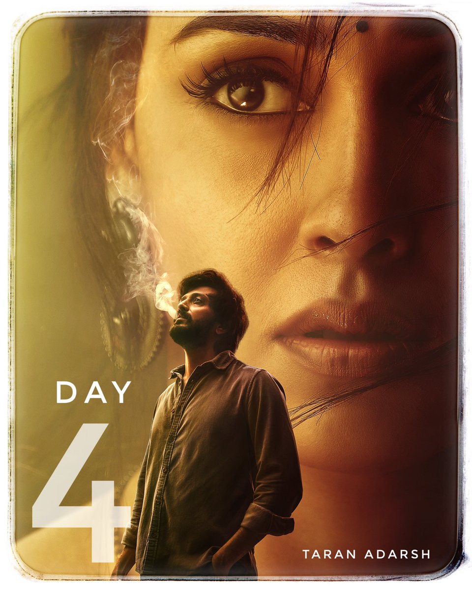 #Marathi film #Ved is UNSTOPPABLE… Passes the make-or-break Monday test with flying colours… Day 4 [Mon] is HIGHER than Day 1 [Fri], which is a rarity… EXCELLENT TRENDING… Fri 2.25 cr, Sat 3.25 cr, Sun 4.50 cr, Mon 3.02 cr. Total: ₹ 13.02 cr.