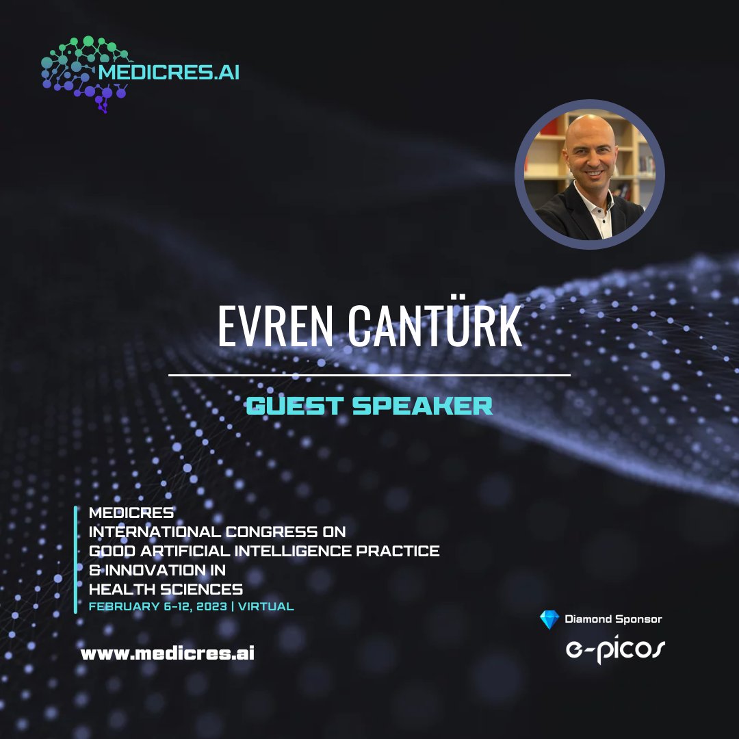 MedicReS's tweet photo. We are pleased to invite you to MEDICRES AI 2023 INTERNATIONAL CONGRESS ON GOOD ARTIFICIAL INTELLIGENCE PRACTICE &amp; INNOVATION IN HEALTH SCIENCES
https://t.co/fmcfps8vjn
#MedicReS #MEDICRESAI2023 #EPICOS #ArtificialIntelligence #MachineLearning #DataScience #BigData
@enginevrencan https://t.co/x19YNCLWxG