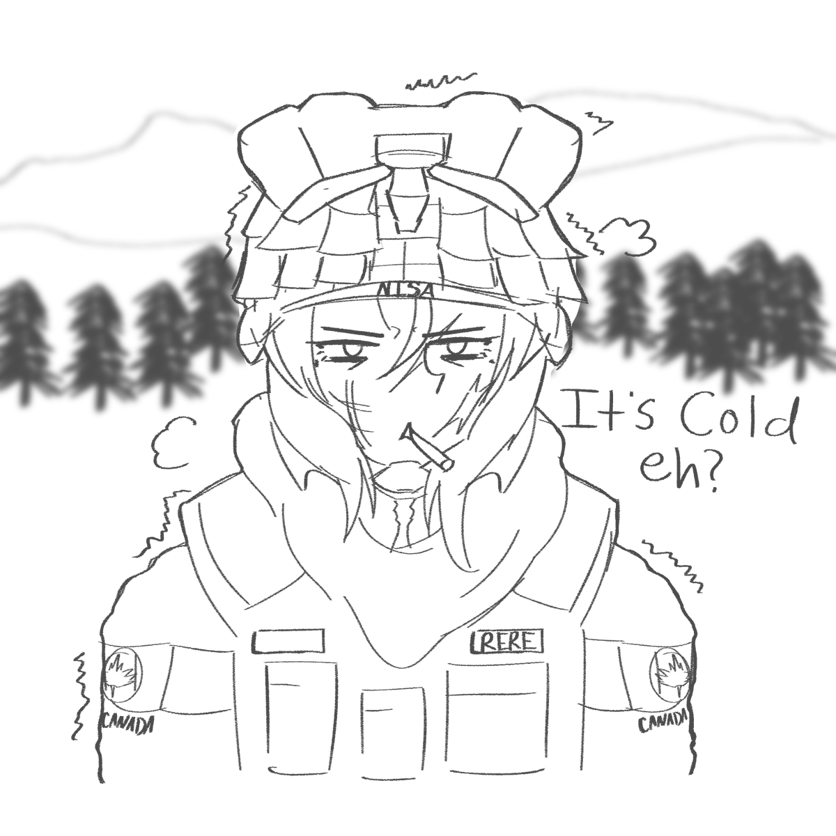 ReReSFM's tweet photo. I drew my Nisha in modern timeline. (Yes, Nisha is Canadian) This is my first time drawing something that isn't halo but HEYO! https://t.co/1oUc491Rbw