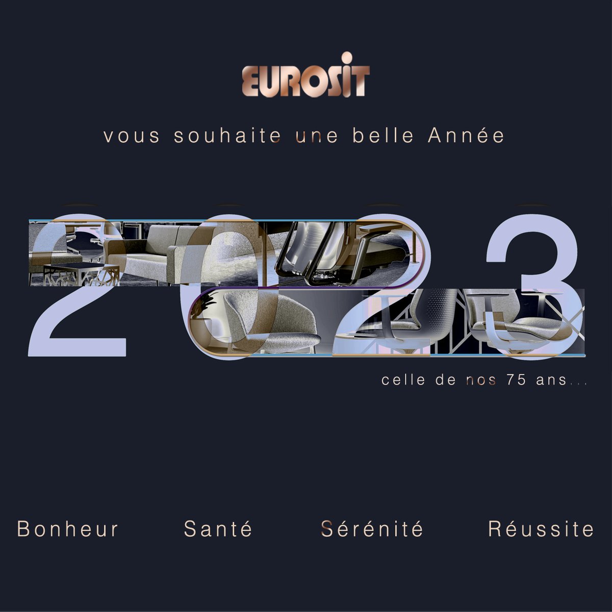 EUROSITSA's tweet photo. [BONNE ANNEE]
✨Tout l’équipe EUROSIT a le plaisir de vous présenter ses meilleurs vœux pour cette nouvelle année !
En route pour de nouveaux projets qui marqueront certainement l’année 2023, avec de beaux produits fabriqués en France !  🏳‍🌈

#meilleursvoeux #2023  #bonheur https://t.co/64ns86RDoQ