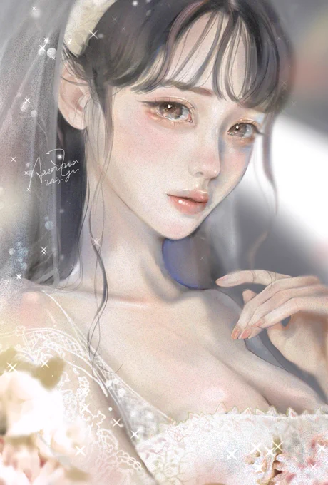 出来た。  #厚塗り #2023年 #オリジナルイラスト #私の絵柄でリメイクして欲しい絵をリプに貼ってください