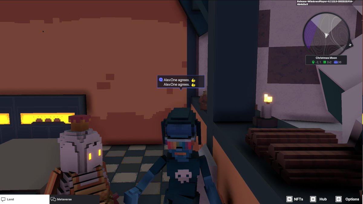 27alexone's tweet photo. @TheSandboxGame I found the peaceful Giraffe in The Multiversity! 🦒 I participated in the #SeasonsGreetingsTSB challenge for a chance to win an NFT! https://t.co/c5rHff5nwm