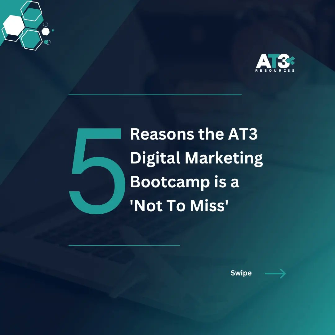 At3Resources's tweet photo. Yet to register for our Digital Marketing Bootcamp? We thought we'd share 5 reasons - it's a not to miss!
Seats are fast running out, and shortlisting starts soon!
Click the link here https://t.co/Hg2S6n5axk to register now👆🏽👆🏽
#AT3Resources #AT3PR #Roadto5years https://t.co/91fox4koJ5