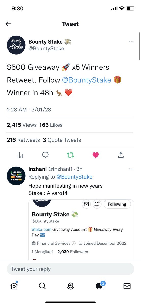 Smiddge's tweet photo. @BountyStake Done🎉🎉🎉 https://t.co/G1h7LaBCeA