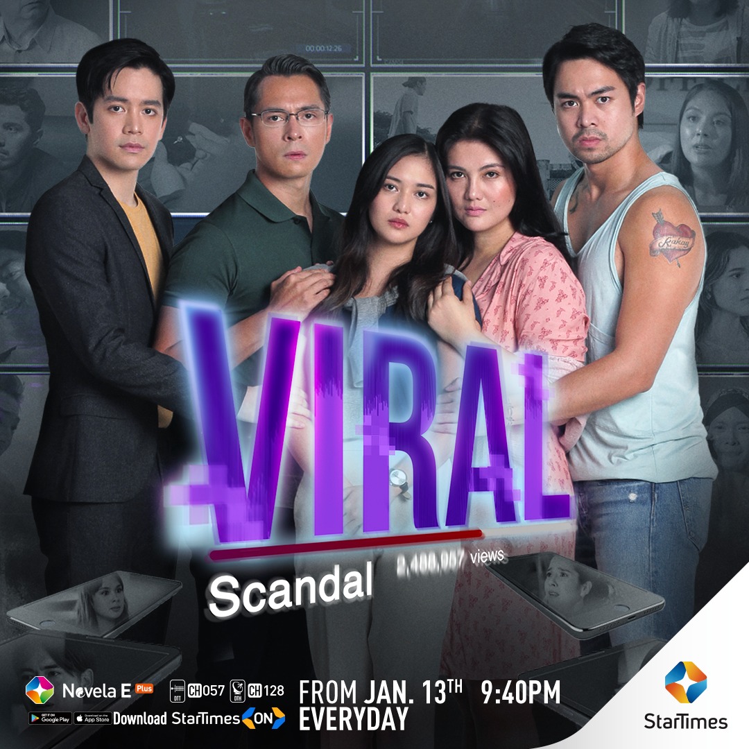 Coming soon on Novela E Plus...

Find out by watching Viral Scandal on Novela E Plus from 13th January, every Monday to Sunday at 9:40PM.
#ViralScandal #StarTimesShows

Via Startimes