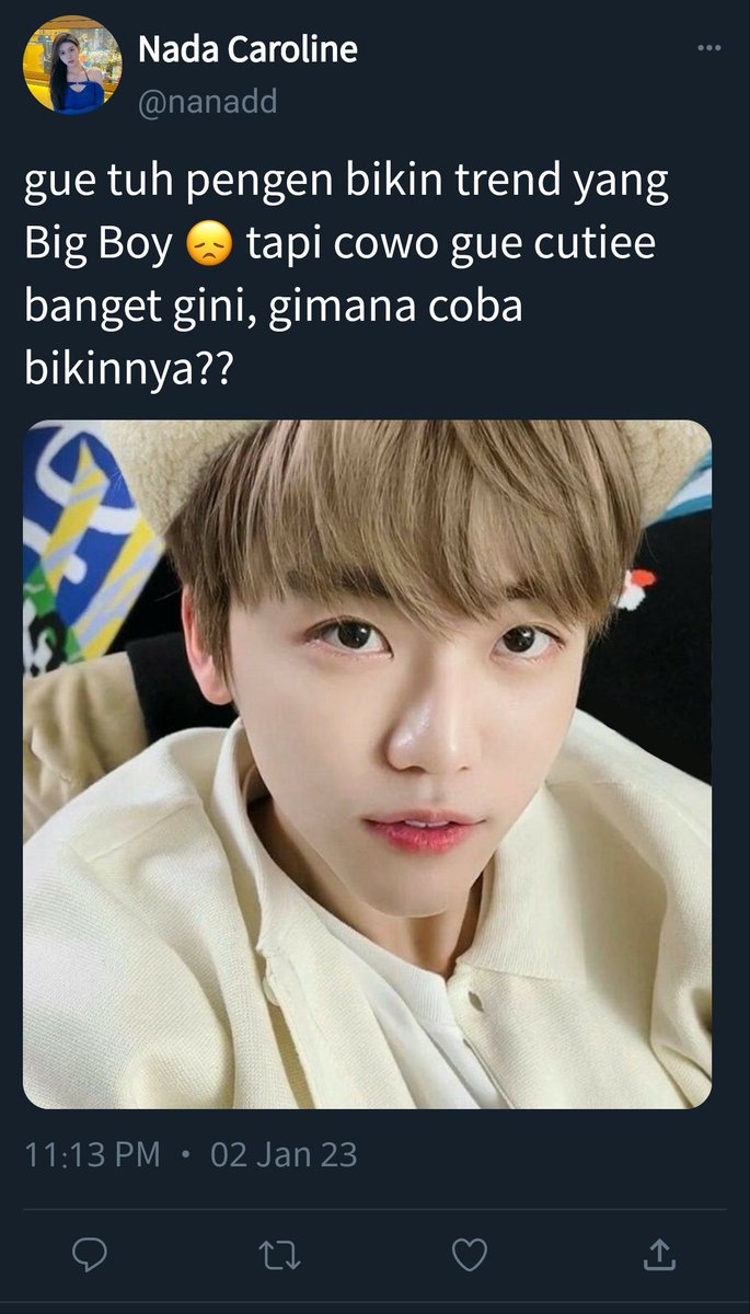 lockygurl's tweet photo. Big Boi Boboboi

— Jaemin few tweets au https://t.co/z7CfnNAgiZ