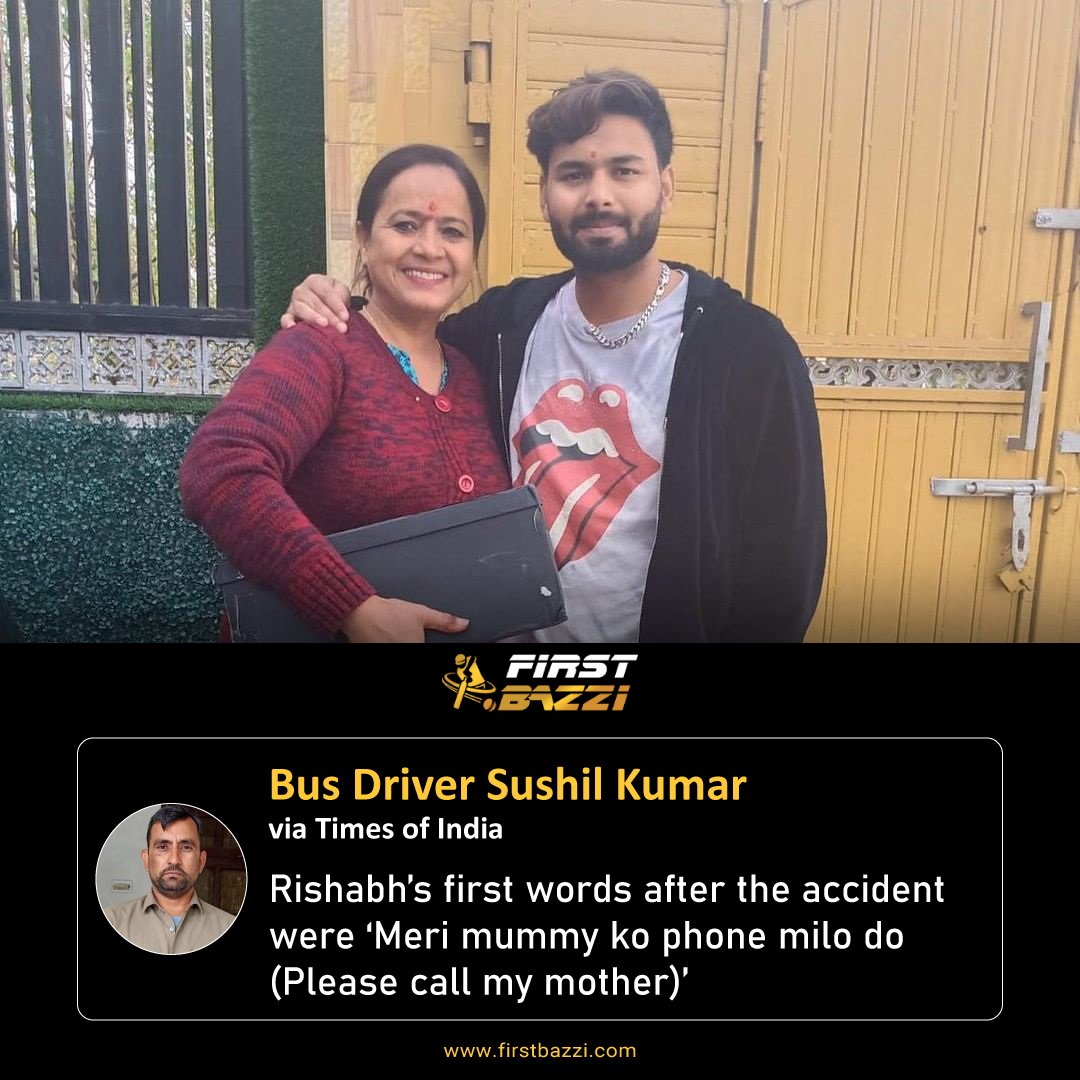 firstbazzi's tweet photo. Bus driver Sushil Kumar, who rescued Rishabh Pant recalls cricketer's first words after the accident. .
.
.
.
.
.
#Cricket #RishabhPant #IndianCricket #BCCI #SushilKumar #FirstBazzi https://t.co/Kqcf6L16Fr
