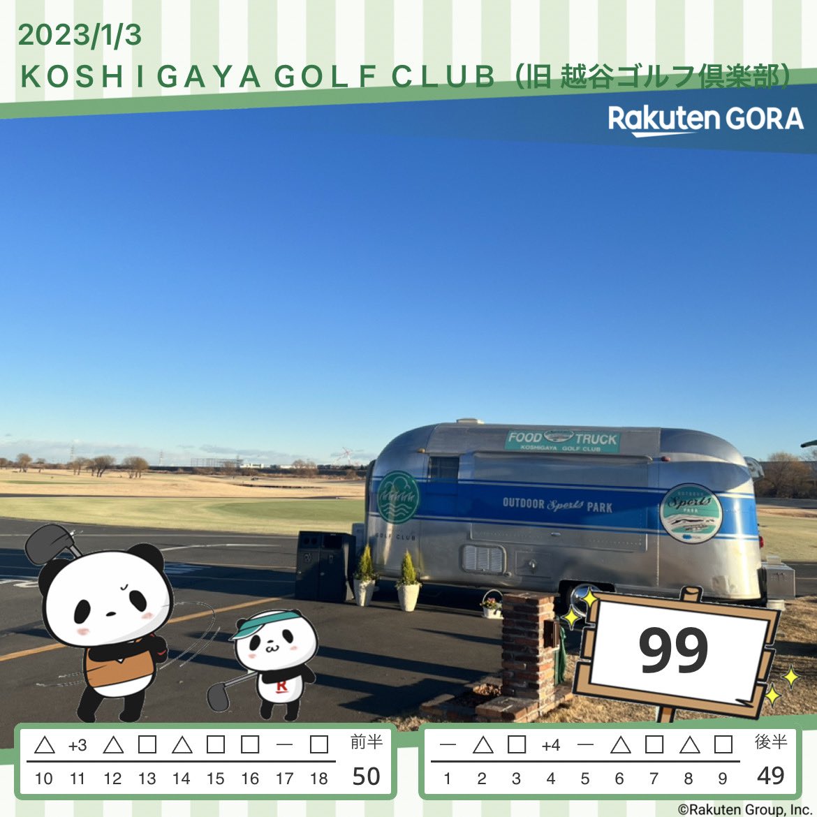 shimayan878's tweet photo. 今年初のゴルフコンペ🏌+🎉=⛳
強風で悩ませられましたが、
99でラウンド出来たぁ。
バックティからでしたけどね。
#ゴルフ
#パット数を30にしたい
#ATTASKing
#越谷ゴルフ倶楽部 https://t.co/ktL5orgC6y
