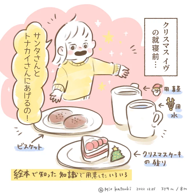 世の中正月ですが、今年のクリスマスの記録🎄
クリスマスしがいのある、娘です🎅🧑‍🎄

実家で過ごしていたので、祖母たちもものすごく楽しそうだった。

#育児絵日記 #育児漫画 