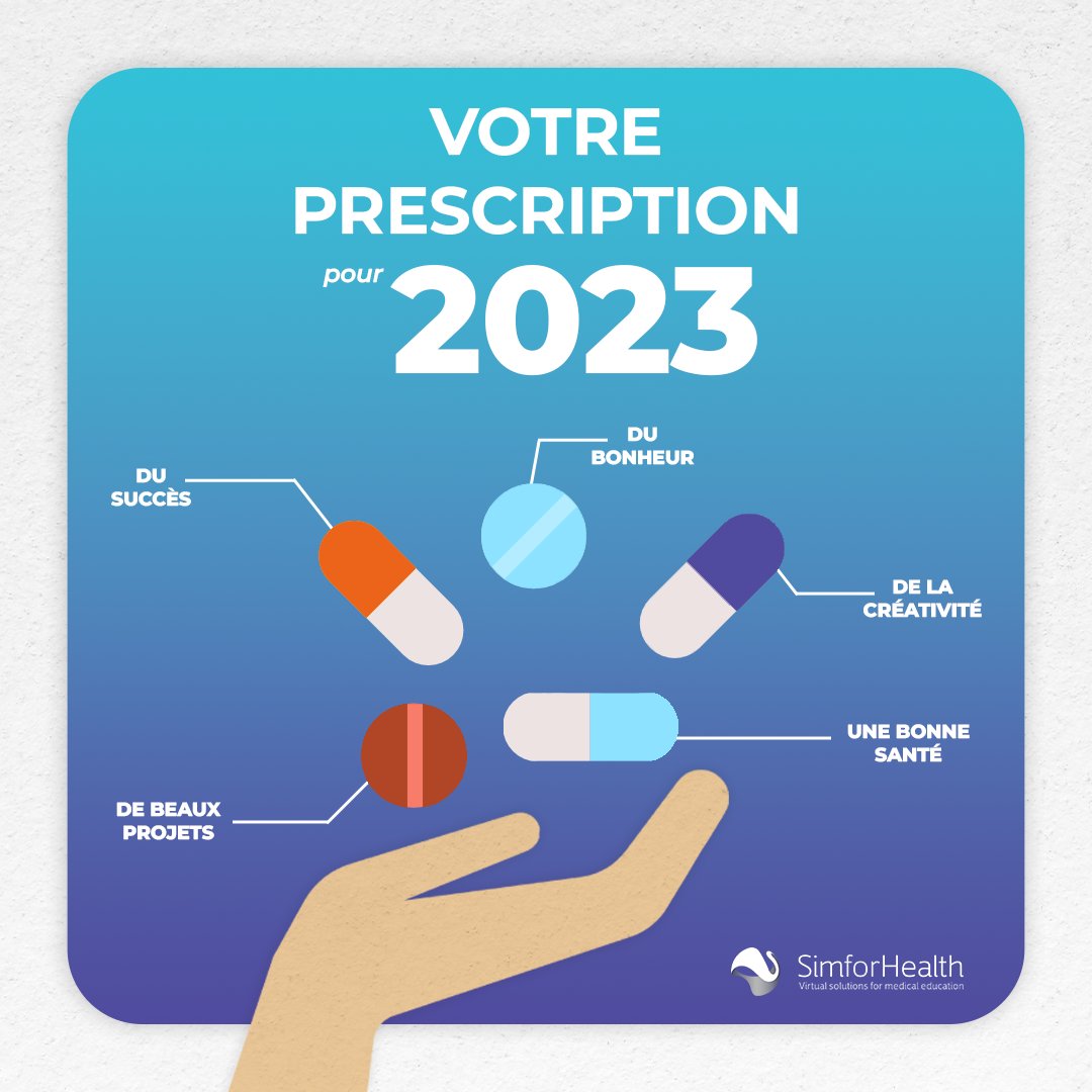 SimforHealth's tweet photo. 🎊Toute l'équipe de SimforHealth vous envoie ses voeux de bonheur, de santé et de sérénité. Nous espérons vous apporter satisfaction et répondre à tous vos besoins futurs !

🤩Merci pour votre fidélité et votre soutien apportés tout au long de cette année ! https://t.co/NKaK0J2f3H
