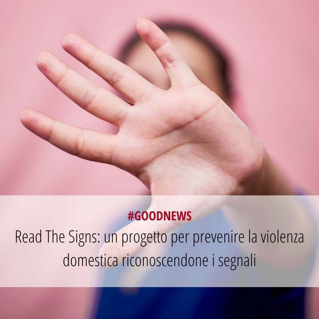 Read The Signs è l’iniziativa promossa da Soroptimist International Europe, l’associazione di imprenditrici che dà voce e sostegno alle donne di tutto il mondo.

Read The Signs mira a prevenire la violenza domestica riconoscendo in tempo i segnali di pericolo ❌