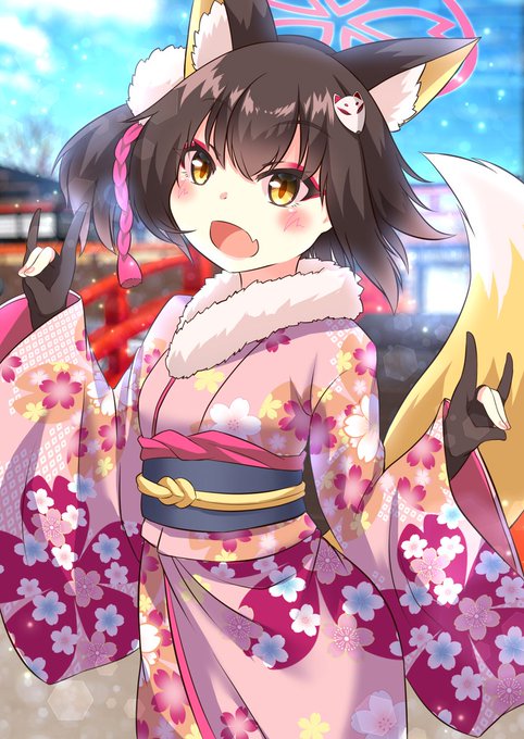 晴れ着イズナ🦊
今年もよろしくお願いします🦊
#ブルアカ #BlueArchive 