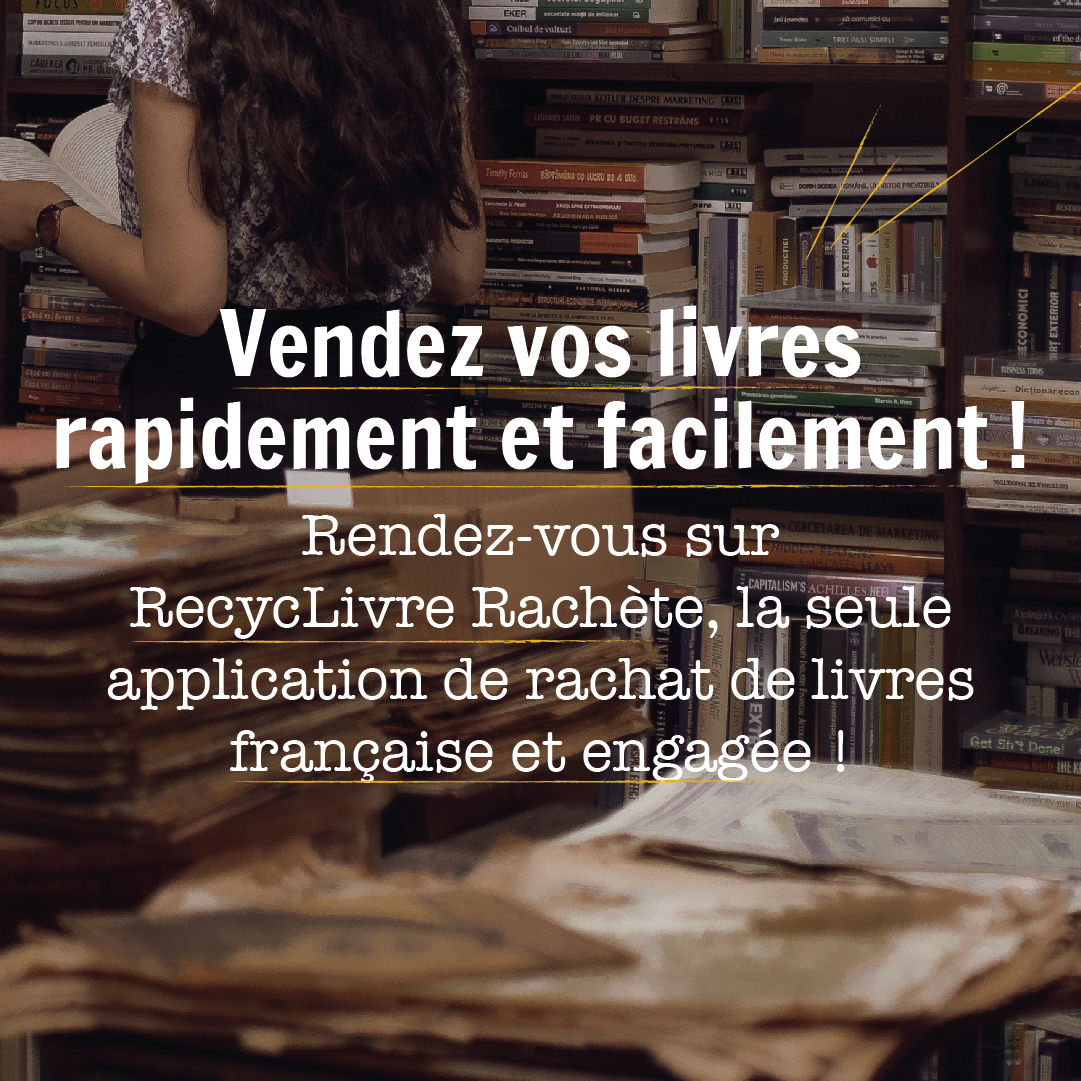 Vous avez besoin de vendre vos livres rapidement et facilement ? Rendez-vous sur RecycLivre Rachète, la seule application de rachat de livres française et engagée ! 📚 
Disponible sur App Store et Google Play ✨

Pour plus d'informations, rendez-vous 👇recyclivre.com/page/revendre