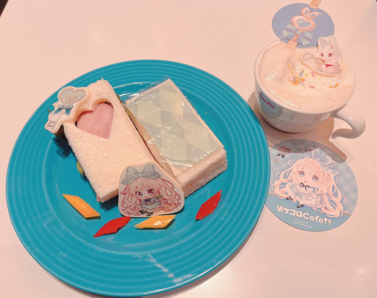 snkp2017's tweet photo. スイパラコラボ京都店行ってきました✨

アリスセットめちゃくちゃ可愛いし美味しかったです🫶🏻💕
金さく見れたしパネル可愛かったし大満足！！

グッズはお目当てのアリスちゃんしっかり当ててきました👍🏻

#ポケコロ 
#ポケコロあま～い思い出 https://t.co/WmQNaTjoAv