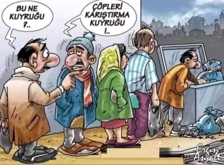Allah sonumuzu hayr etsin acı bir karikatür ama gerçek #sabırlı🇹🇷