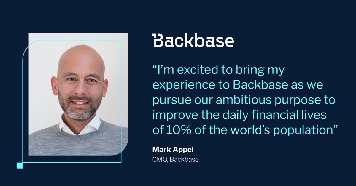 We’re thrilled to welcome Mark Appel as Chief Marketing Officer to the team. As CMO of CM.com, Mark nearly quadrupled revenue over a little less than three years, and we can’t wait to see what he can help us achieve this year. Learn more: backbase.com/press/backbase…