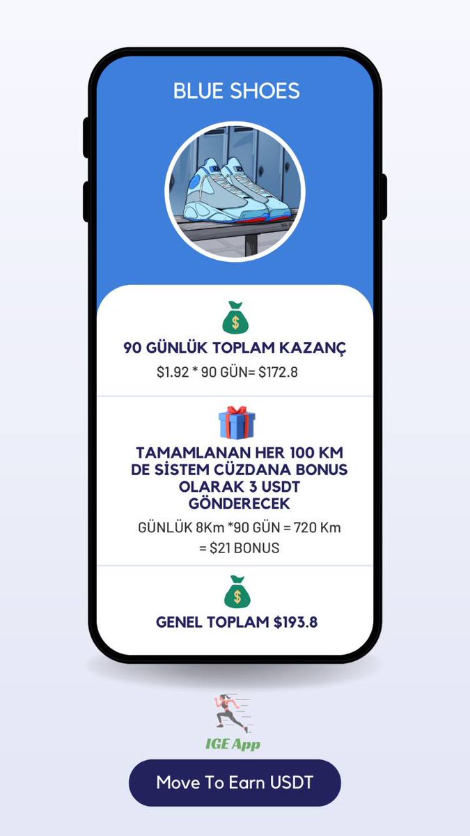irenacointr's tweet photo. IGE BLUE SHOES / 69$
https://t.co/vO2Ckvs9ZS
#irenacoin #irenacointr #irenamovetoearn #movetoear #igem2e https://t.co/Cs4epf9z6h