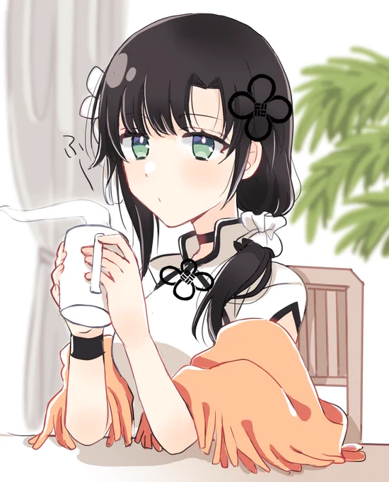 神雨。「神琳……早く帰って来ないかな………」神琳のブランケット使ってる雨嘉さん。 