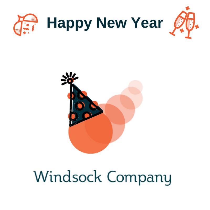 WindsockCompany's tweet photo. The Windsock Company team wishes everyone a happy new year. Our standard windsocks are  available from our online shop. For bespoke orders, other sizes,  windsock masts or any advice contact the team https://t.co/t0wOjABQjT
#2023 #windsocks https://t.co/7bTRfkwdIj