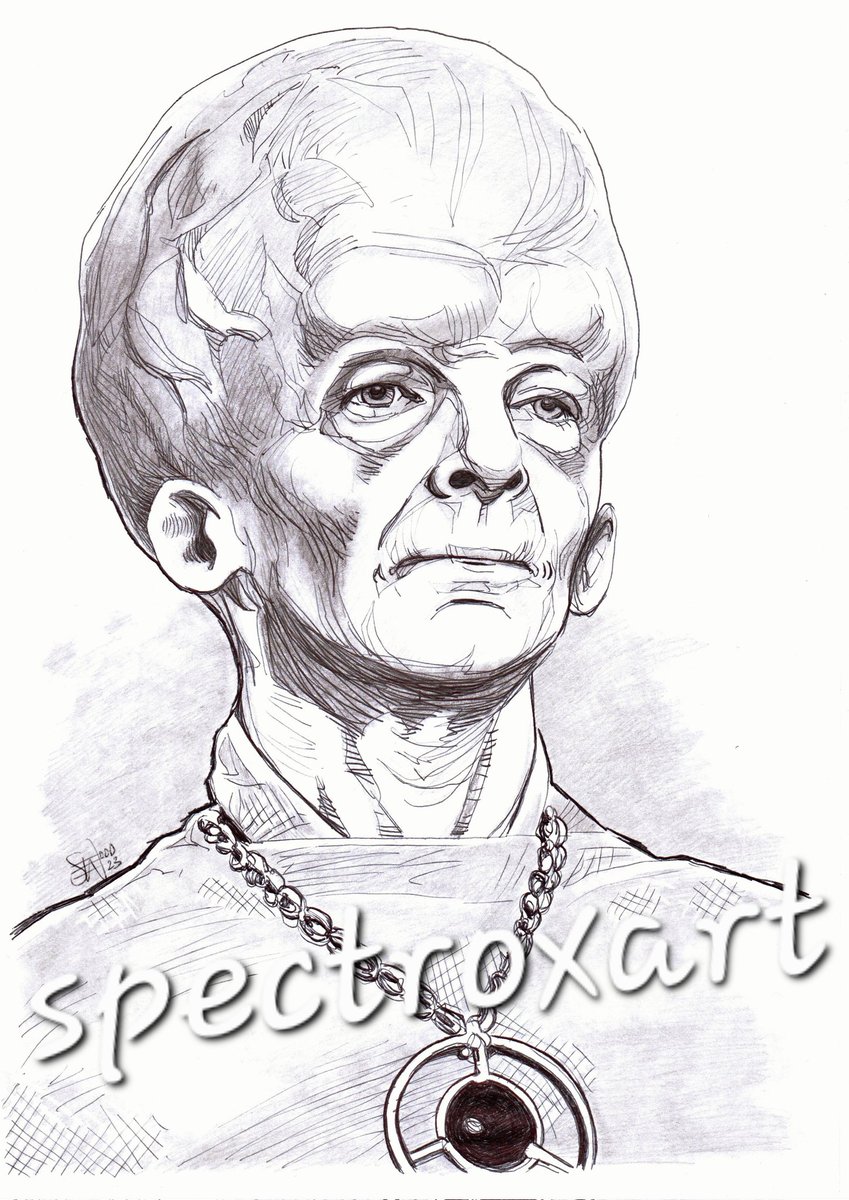 spectroxart's tweet photo. Meg Wyllie as The Talosian Keeper (Star Trek - The Cage).
#StarTrek #startrekfanart #TalosIV #talosian #thecage #startrekthecage #megwyllie
https://t.co/GcQpFxxDf7
Pen &amp; pencil on A4 130gsm Acid Free paper. https://t.co/1RFEXqnNRD