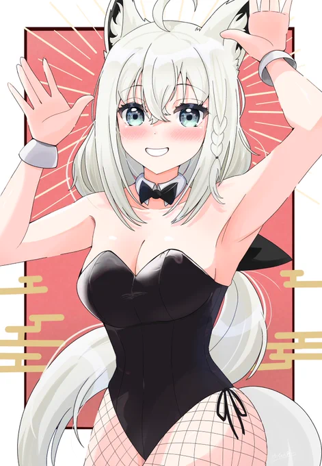 改めてあけましておめでとうございます!今年は卯年なので推しのバニー姿でご利益を!#絵フブキ 