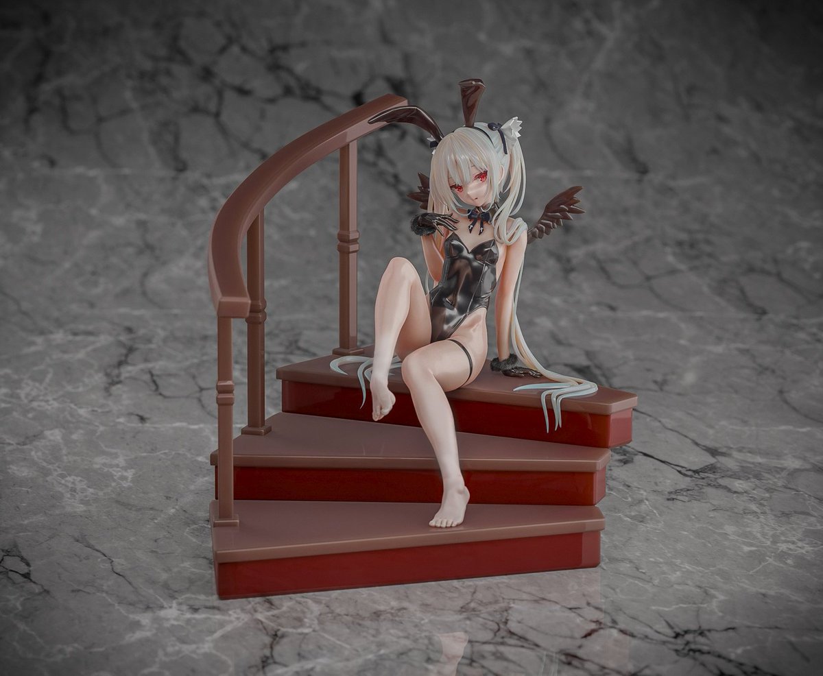 miku1596's tweet image. さらに黒ウサギの年なので、黒バニーガールバージョンも作ってみました。
こちらは裸足バージョンです。

#c99 #rurudo #エルちゃん
#zbrush #blender #b3d