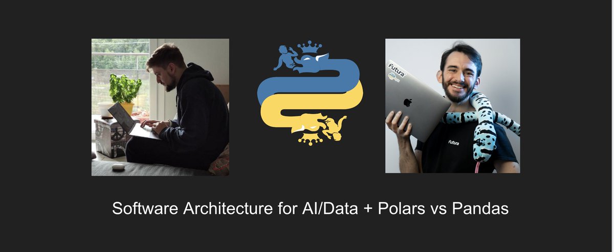The new season of Python Milano's meetups is beginning with a double pitch! Software Architecture in AI/Data projects and Polars vs Pandas <a href="/Guzzo_Andrea/">Andrea Guzzo</a> <a href="/PythonBiella/">Python Biella Group</a> <a href="/PythonItalia/">Python Italia</a> - mailchi.mp/52db164424b5/s…