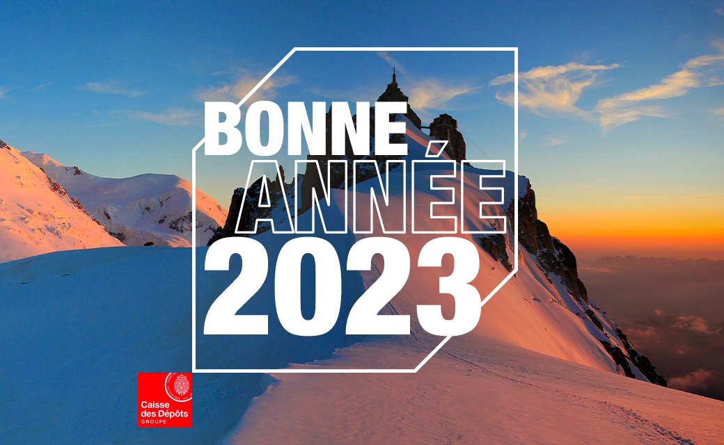 Toute la team <a href="/caissedesdepots/">Caisse des Dépôts</a> vous souhaite une excellente année 2023 ! 🎊💫😊
Cette année notre mission ne change pas ! L'intérêt général, la cohésion sociale et bien sûr, la transformation écologique seront notre ligne de conduite quotidienne ! 🤜🤛
#HappyNewYear #TEE