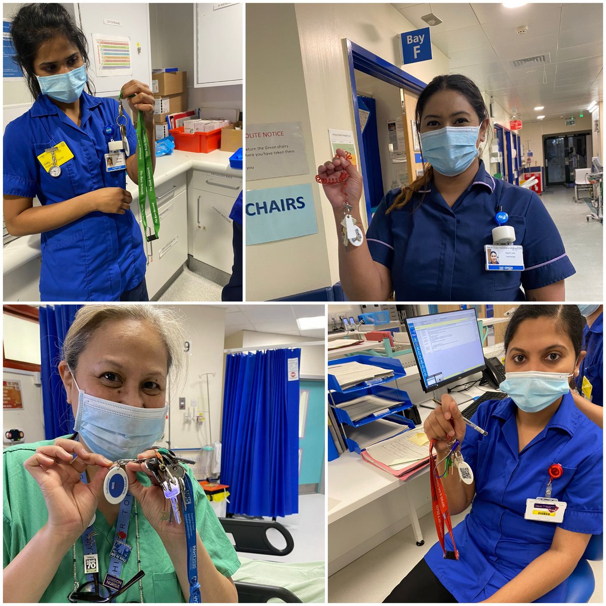 Introducing Key Rings @NHSHarlow with PNA logo and QR code to contact the team. Team PNA distributed them across the wards😍.
<a href="/sharon_mcnally/">Sharon mcnally</a>
@advocacy_forum 
<a href="/ney_nurse/">NEY Professional Nurse Advocates.</a> 
<a href="/EmmaPerry2007/">Emma Perry RN (MH) PNA</a> 
<a href="/DebbieTPAH/">Debbie Thomas</a> 
<a href="/AnnieJoseph/">Annie</a> 
<a href="/ShikhaPDN/">Shikha Sharma💙🧡❤️‍🩹💜</a> 
<a href="/vickiesheep/">Victoria Andrews 💙</a>