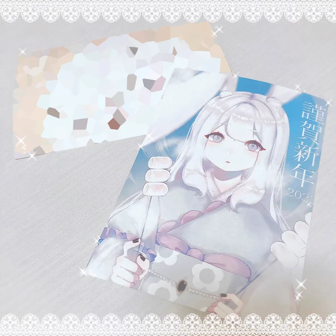 しゃべちゃんの新年イラスト印刷してきました!!!ネットプリント限定イラストもめちゃめちゃかわいい!!!過去のイラストも登録してくれてありがと~~!𓊆 様𓊇 