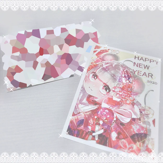 しゃべちゃんの新年イラスト印刷してきました!!!ネットプリント限定イラストもめちゃめちゃかわいい!!!過去のイラストも登録してくれてありがと~~!𓊆 様𓊇 