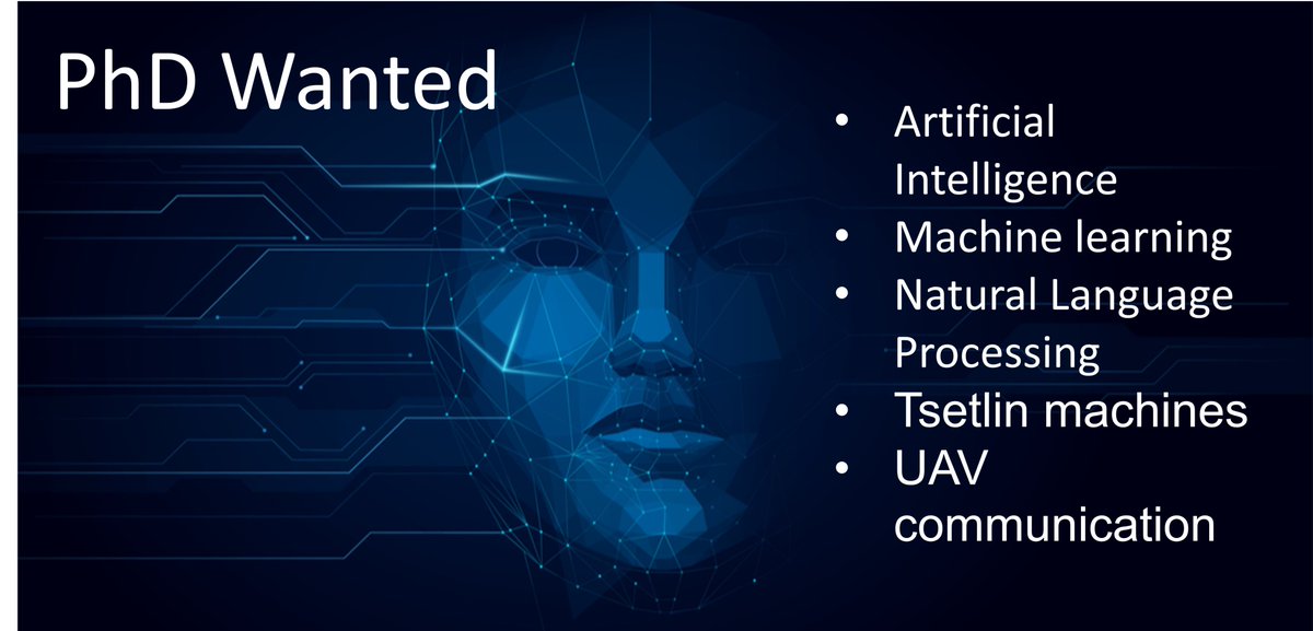 HauglandFolke's tweet photo. PhD Research Fellow in Artificial Intelligence and Machine Learning tools for UAV communication
PhD Research Fellow - Causal Reasoning with Logical Interpretable Learning
https://t.co/pt85Qt3GhF https://t.co/1nfEbxoEHs