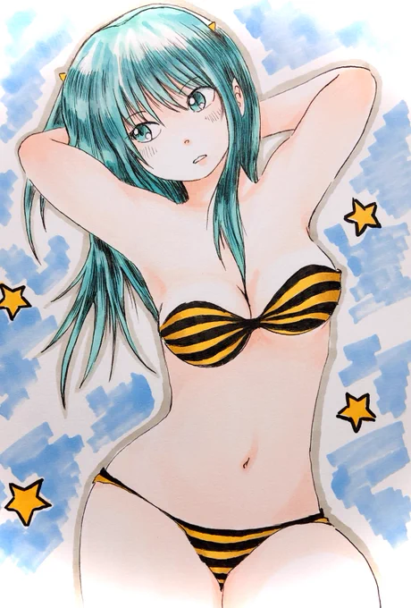 む、またうる星やつらがトレンドに入ってるぞ!Σ(・ω・ノ)ノ!過去絵を出しておこう… #うる星やつら 