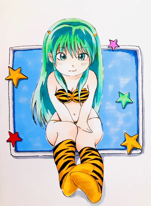 む、またうる星やつらがトレンドに入ってるぞ!Σ(・ω・ノ)ノ!過去絵を出しておこう… #うる星やつら 