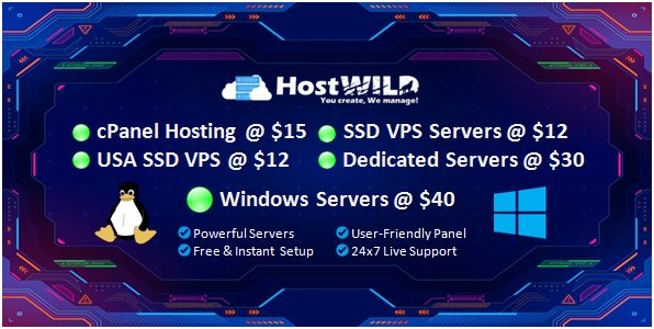 HostWildCom's tweet photo. HostWild provide powerful Web-Hosting solution worldwide. Users can easily use our cloud servers according to their needs.

Learn more - https://t.co/RXQOxZYlhx

#WebHosting #DedicatedServer #VPSHosting #WindowsServer #RDP #HostWild https://t.co/WORxFr1Kyc