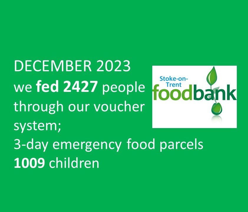 As we start the New Year we want to say a huge thank you to everyone who has supported us in 2022 &amp; helped feed 2427 people in December.

We continue in 2023, working towards achieving our vision to end the need for food banks - meanwhile we will be here for those that need us💚