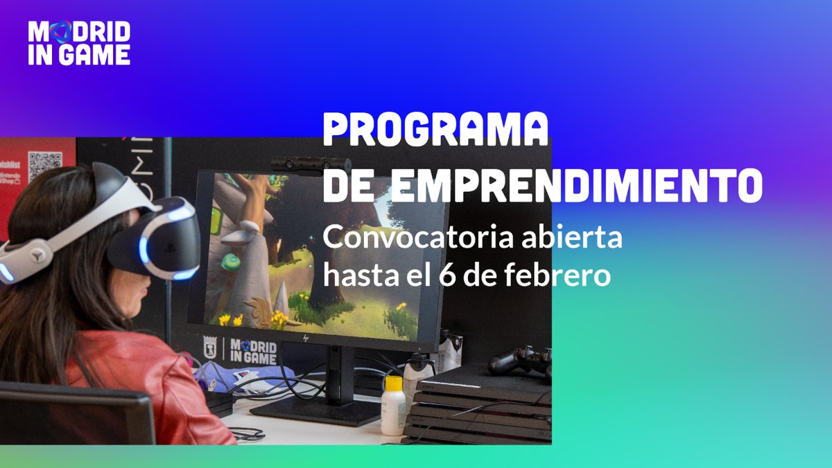 📣 Buscamos #emprendedores relacionados con la industria del #videojuego, la #gamificación o los #eSports con proyectos en diferentes grados de madurez:
▪️ Pre-incubación
▪️ Incubación
▪️ Aceleración

¿Te interesa? ➡️ madridingame.es/programa_empre…