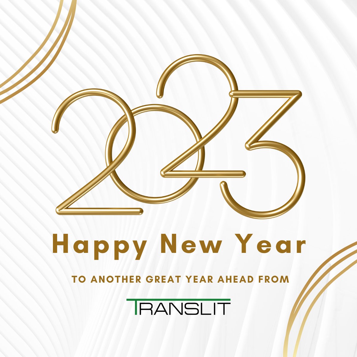 As we reopen our doors for 2023, we want to wish you and yours a Happy New Year. We look forward to working with you again this year.

Find out more about Translit here - bit.ly/3KNHSFK

#happynewyear #happynewyear2023 #2023