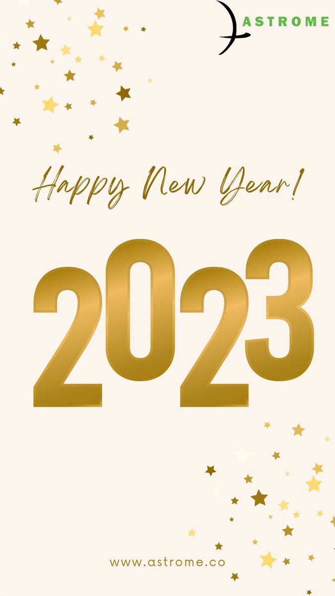 Team Astrome wishes you a very Happy New Year. Together we will make 2023 a success and reach greater heights in connectivity!