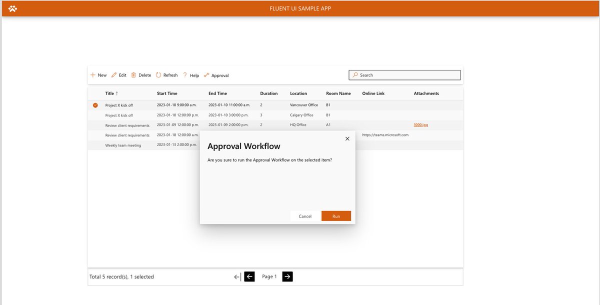 AghajaniArash's tweet image. Spent some time over holidays working with #fluentui components in #PowerApps!I worked with DetailsList includes Pagination,Search,Sort features.Commandbar, Dialog,Panel,Theme,..! The app looks like SharePoint! ;) It was a great experience. Will post it on my blog soon.
#m365
