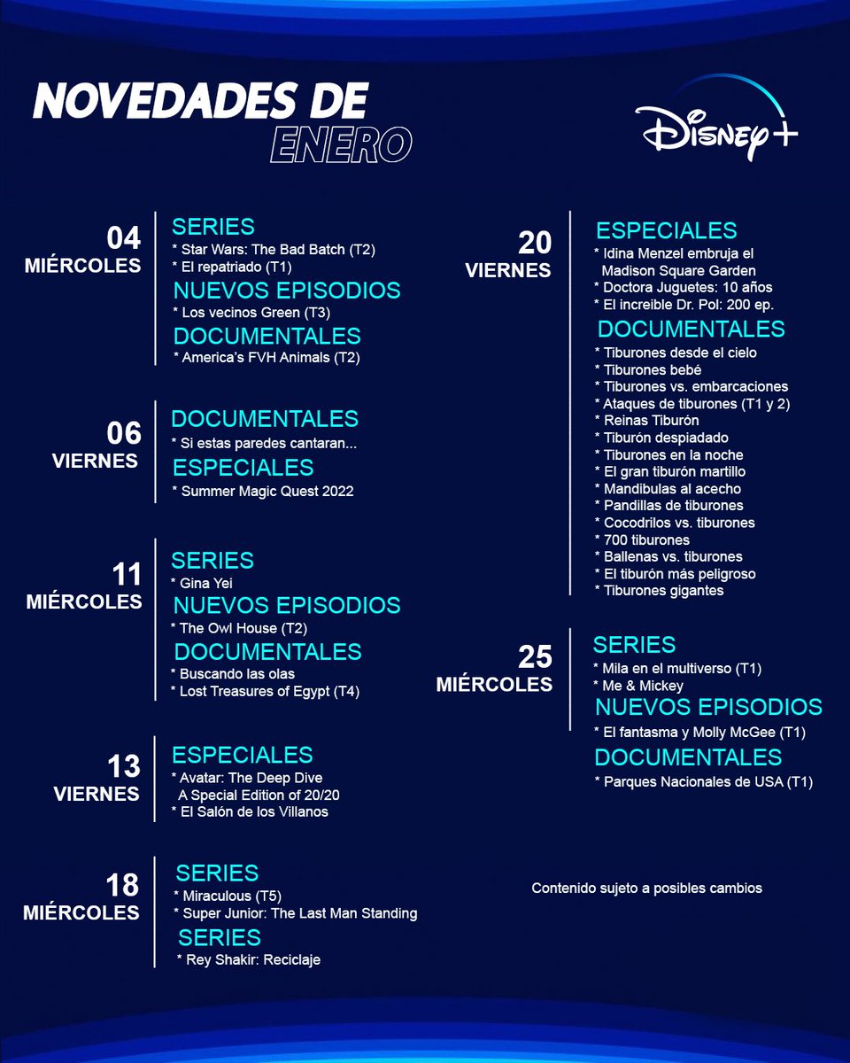 _El_IVAN's tweet photo. @BulletNox @BulletNox estos son los calendarios de Disney LATAM y Star+ y en ningún viene Tokyo revengers https://t.co/OSsClAIZIn