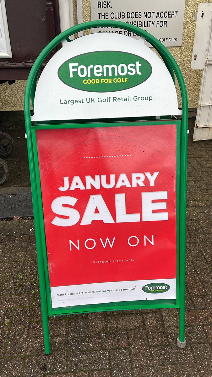 runcornproshop's tweet photo. JANUARY SALE NOW ON!!!

-Upto 40% off bags
- 30% off shoes
-Upto 40% off putters
-20% off clothing https://t.co/ccFiaqfZa8
