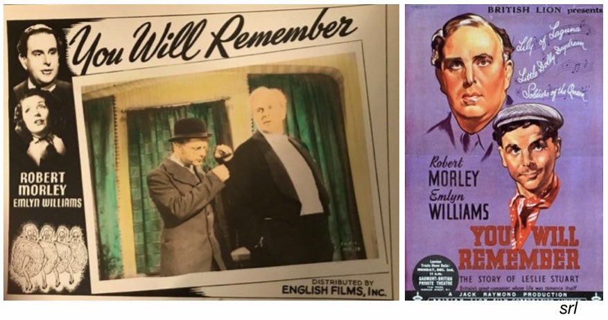 SaveRedlandLibr's tweet photo. 10am TODAY on @TalkingPicsTV 

The 1941 #Musical #Drama film🎥 “You Will Remember” directed by #JackRaymond from a screenplay by #LydiaHayward #ChristopherMorley &amp; #SewellStokes

🌟#RobertMorley #EmlynWilliams #DorothyHyson

Biopic of popular English composer #LeslieStuart https://t.co/Otb6OHArQ7