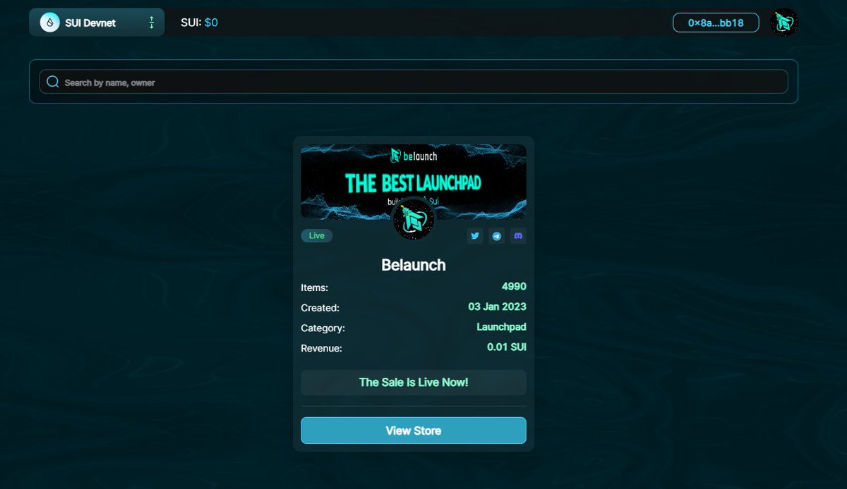 #BeLaunch - The Decentralized Launchpad for every project 

INO (Initial NFT Offering) and Create your own store 👀

Who wants to experience this feature? 🚀🌕