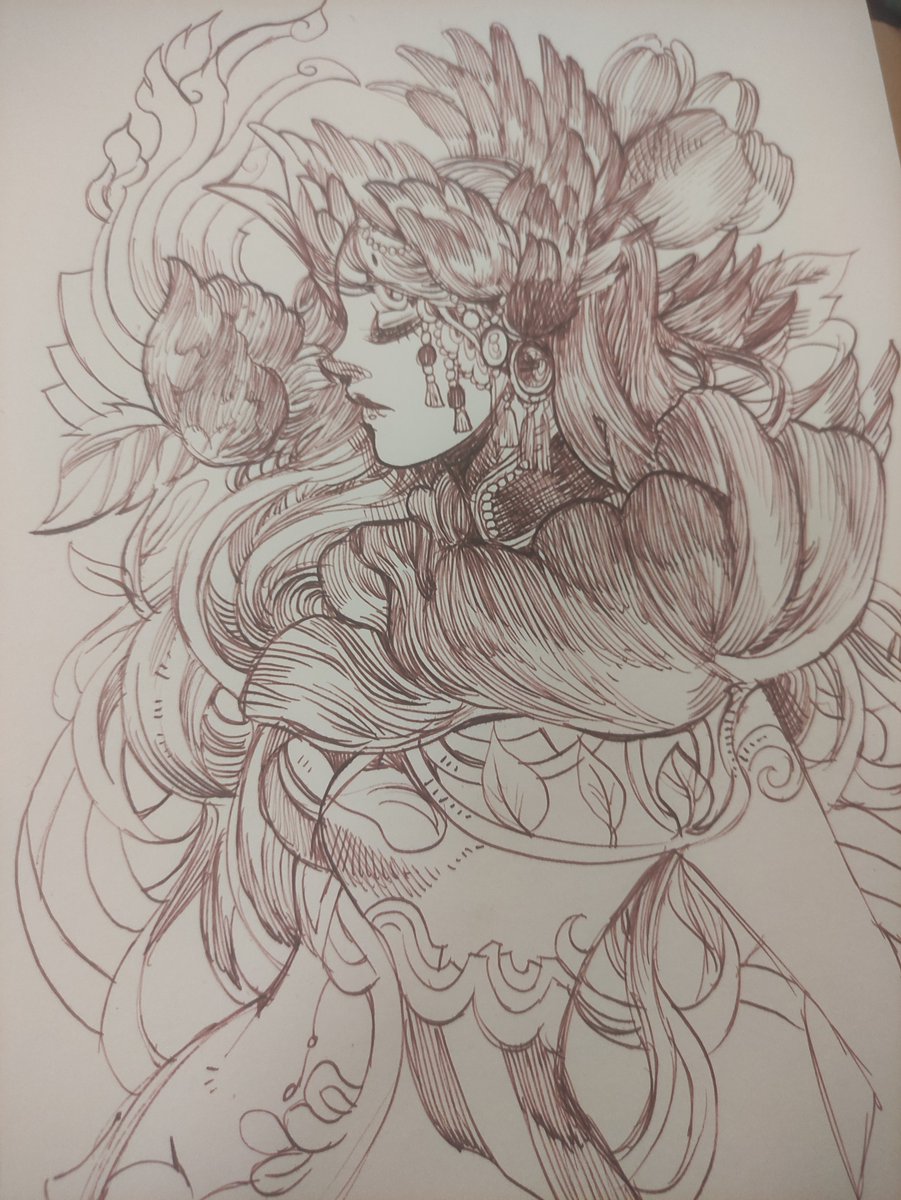 'Athena'
Study Maggi Harem 's work(Ah Jeong Won) by remastered and twisted component to my style